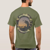 Vist en Camo Round Design T-Shirt (Achterkant)