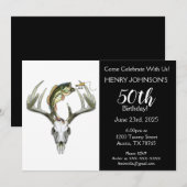 Vist en jaagt op de 50e verjaardag kaart (Voorkant / Achterkant)