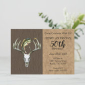 Vist en jaagt op de 50e verjaardag kaart (Staand voorkant)