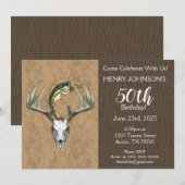 Vist en jaagt op de 50e verjaardag kaart (Voorkant / Achterkant)