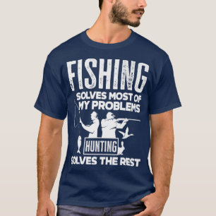 Vist en jaagt op Funny Fisherman Fisher Vist T-shirt