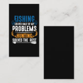 Vist en jaagt op Hunt Hobby Visitekaartje (Voorkant / Achterkant)