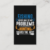 Vist en jaagt op Hunt Hobby Visitekaartje (Voorkant)