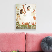 Vist en neigt in de moerassen canvas afdruk (Insitu (Woonkamer))