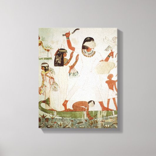Vist en neigt in de moerassen canvas afdruk (Voorkant)