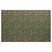Vist Fabric Coho Salmon Fish Pattern Fabrics Stof (Fat Quarter)