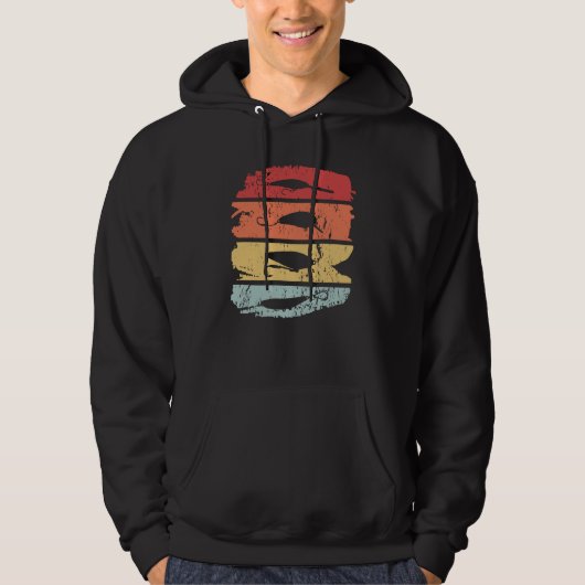 Vist Fish Hook Retro Hoodie (Voorkant)
