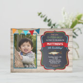 Vist Foto van Birthday Party Kaart (Staand voorkant)