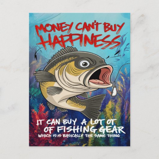 Vist Gear Happiness Briefkaart (Voorkant)