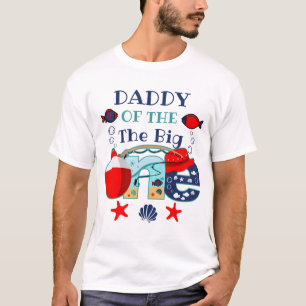 Vist geboortevader van de Birthday Boy T-shirt