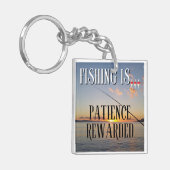 Vist... Geduld beloond Sleutelhanger (Voorkant Links)