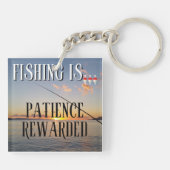 Vist... Geduld beloond Sleutelhanger (Achterkant)