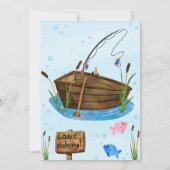 Vist Gender onthulling Uitnodiging, Fish-HE Fish-S Kaart (Achterkant)