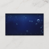 Vist Gids zalm Fishes Navy Blue Visitekaartje (Achterkant)