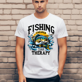 Vist goedkoper dan therapie t-shirt