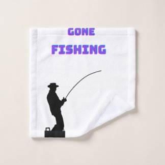 Vist. Gone FishingTowel Washandje