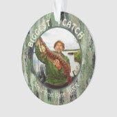 Vist GROOTSTE VANGST 2 Foto Ornament (voorkant)