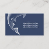 Vist Guide Professional Fisherman Navy Blue Visitekaartje (Achterkant)