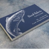 Vist Guide Professional Fisherman Navy Blue Visitekaartje