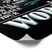 Vist het allemaal over hoe je je werk draait poster (Hoek)