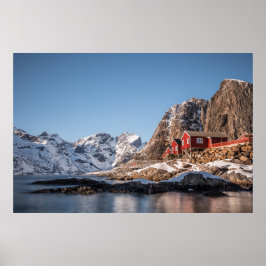 Vist het dorp Hamnoya Lofoten Poster