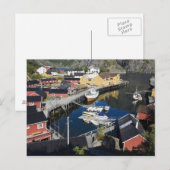 Vist het dorp Nusfjord. De Rorbuer, als de Briefkaart (Voorkant / Achterkant)