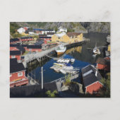 Vist het dorp Nusfjord. De Rorbuer, als de Briefkaart (Voorkant)