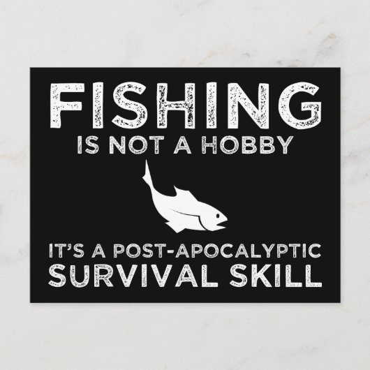 Vist het een overlevingskracht na de apocalyptisch briefkaart (Voorkant)