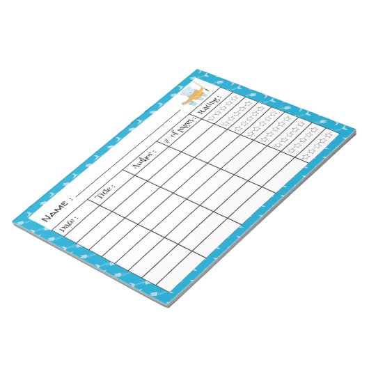 Vist het Notitieblok van het Logboek van het Onder (Schuin)