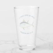 Vist: Het perfecte excuus... - Vissen Beer Glas (Achterkant)