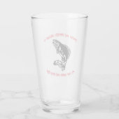 Vist: Het perfecte excuus... - Vissen Beer Glas (Achterkant)