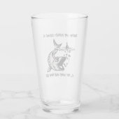 Vist: Het perfecte excuus... - Vissen Beer Glas (Achterkant)