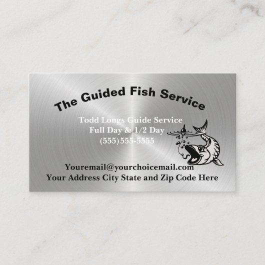 Vist het Professionele Visitekaartje van de Guide (Voorkant)