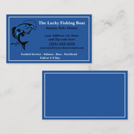 Vist het Professionele Visitekaartje van de Guide (Voorkant / Achterkant)