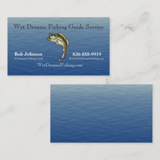 Vist het Visitekaartje voor de Guide-service (Voorkant / Achterkant)