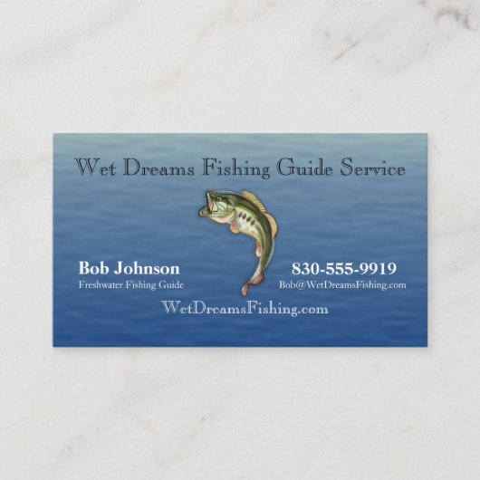 Vist het Visitekaartje voor de Guide-service (Voorkant)