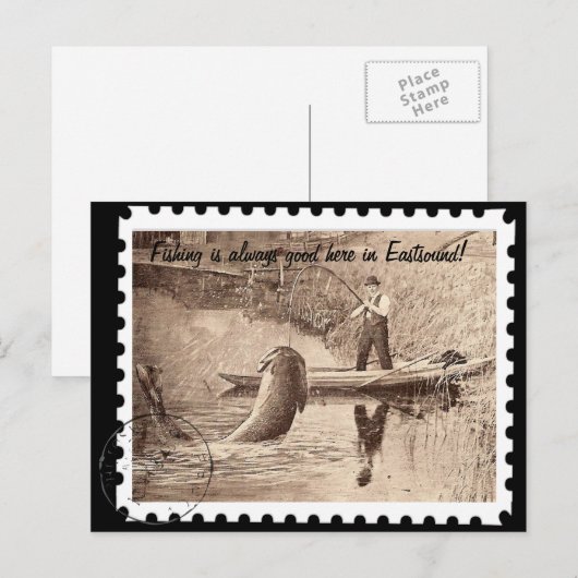 Vist hier in het astsound briefkaart (Voorkant / Achterkant)