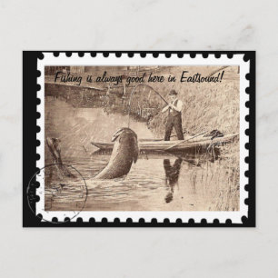 Vist hier in het astsound briefkaart