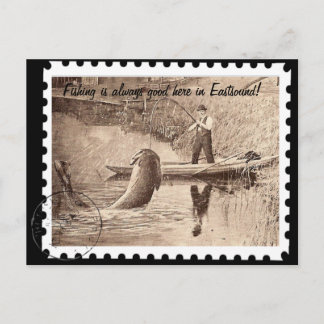 Vist hier in het astsound briefkaart