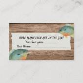 Vist hoeveel Baby shower Vist de Kaart van het Spe (Voorkant)