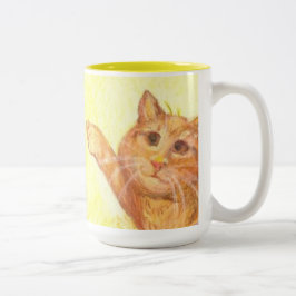 Vist hond en (close-up) kat / Mok