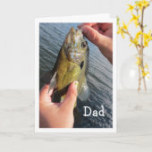 Vist Humor voor Pap's verjaardag om aan te passen Kaart (Gele Bloem)