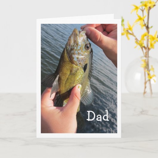 Vist Humor voor Pap's verjaardag om aan te passen Kaart (Gele Bloem)