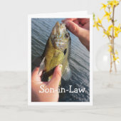 Vist Humor Zoon-in-Wet om aan te passen Kaart (Gele Bloem)