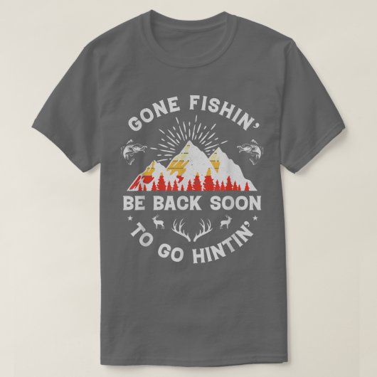 Vist Hunter Deer Hunter Hunter Hunter Hunter Hunte T-shirt (Design voorkant)
