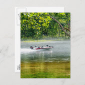 Vist in beweging blanco postkaart (Voorkant / Achterkant)