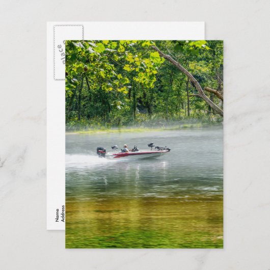 Vist in beweging blanco postkaart (Voorkant / Achterkant)