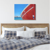 Vist in de haven van Mykonos in Cycladen Canvas Afdruk (Insitu (Slaapkamer))