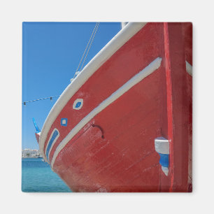 Vist in de haven van Mykonos in Cycladen Magneet