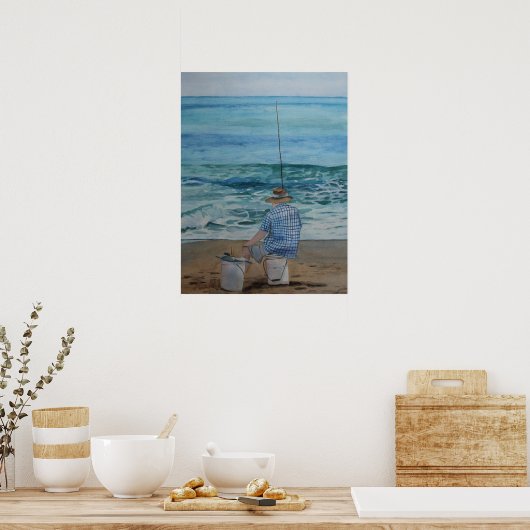 Vist in de Ocean Fine Art Archival Print (Keuken)